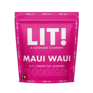 LIT! 1000MG Maui Waui gummies offer delicious THC edibles with tropical flavor, perfect for a fun experience.
