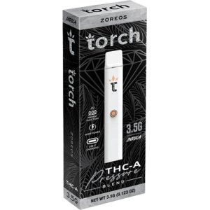 Torch 3.5g disposable THCA vape in Zoreos flavor, delivering smooth hits and rich taste for the best vaping experience.