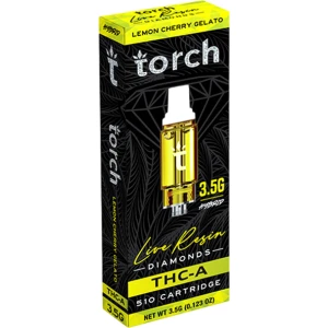 Torch THCA LIVE RESIN DIAMONDS - 3.5G VAPE CARTRIDGE - Image 4