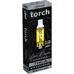 Torch THCA LIVE RESIN DIAMONDS - 3.5G VAPE CARTRIDGE - Image 3