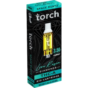 Torch THCA LIVE RESIN DIAMONDS - 3.5G VAPE CARTRIDGE - Image 2