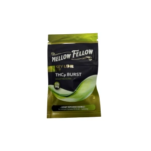 Mellow Fellow THCp Bursts in Key Lime Pie flavor offer 2.5mg of delicious, potent THCp gummies for a mellow experience.